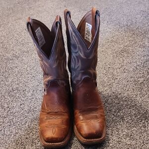 Double H Two-Tone Brown Cowboy Boots